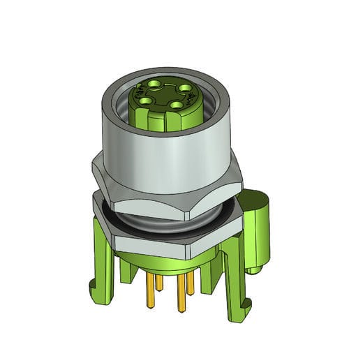 Connecteur électrique circulaire - IC AUTOMATION - à sertir / à souder / M8