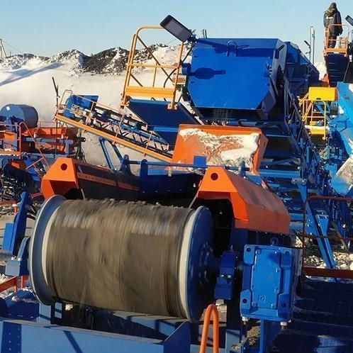 Groupe de concassage et de criblage à cylindres - ERGA - stationnaire / haute capacité