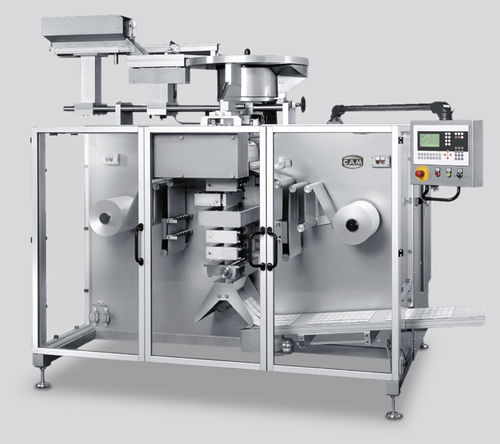 Machine d'emballage verticale - 5000/360 - CAM - contrôlée par PLC / pour papier / de comprimés