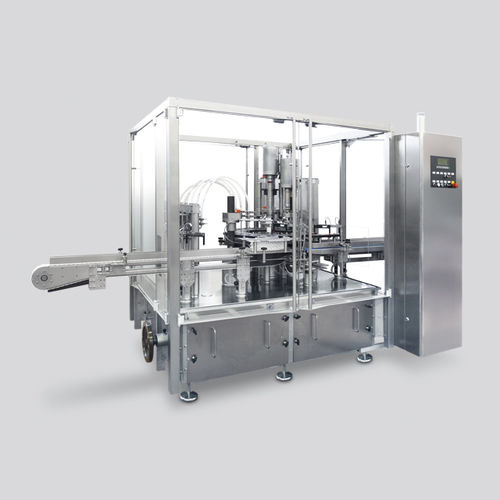 Remplisseuse / capsuleuse automatique - LA - CAM - pour produits pharmaceutiques / pour crème cosmétique / monobloc