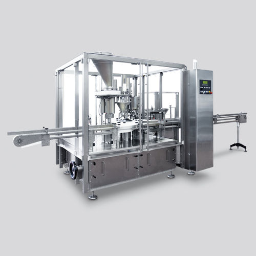 Remplisseuse / capsuleuse à mouvement intermittent - DA - CAM - automatique / pour produits pharmaceutiques / de flacons