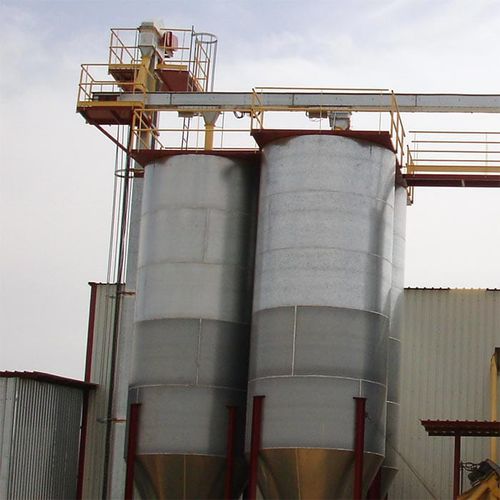 Silo à fond conique - Metaga - pour produits pulvérulents