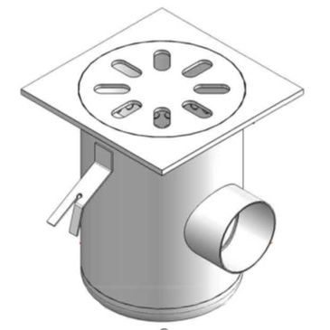 Siphon au sol - RL200PB series - ACINOX - en acier inoxydable / à cuve ronde