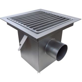Siphon au sol - CL200 series - ACINOX - en acier inoxydable / à cuve carrée