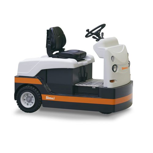Tracteur de remorquage - TTE71 - SIMAI SpA - électrique / à 3 roues / à conducteur porté assis