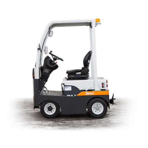 Tracteur de remorquage - TE80 - SIMAI SpA - électrique / à 4 roues / à conducteur porté assis