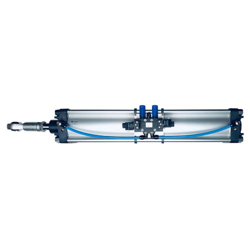 Vérin pneumatique - KPF - ALPHA AUTOMATISMES Sarl - à piston magnétique / à tige / à tige traversante