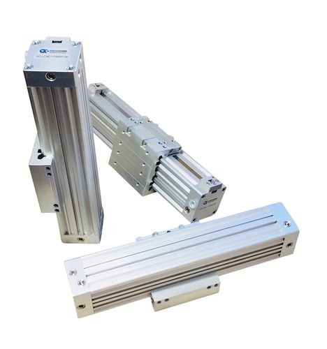 Vérin pneumatique - SCLC - ALPHA AUTOMATISMES Sarl - sans tige / en aluminium anodisé / en alliage léger