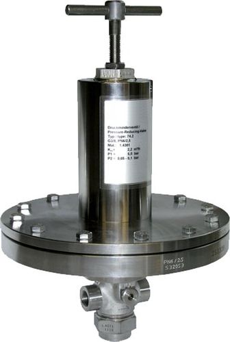 Régulateur de pression pour gaz - R74 - ALPHA AUTOMATISMES Sarl - pour air comprimé / pour gaz neutre / à membrane