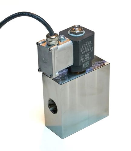 Électrovanne à commande assistée - HyValve 500 - ALPHA AUTOMATISMES Sarl - 2 voies / NF / pour hydrogène