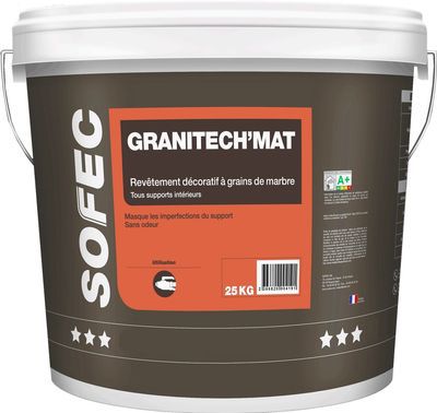 Revêtement de protection - Granitech'Mat - Sofec - en grains de marbre / en acrylique