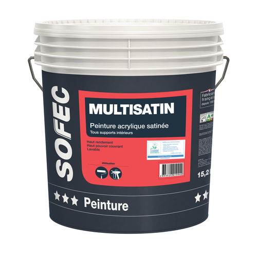 Peinture de finition - Multisatin - Sofec - liquide / en acrylique / pour le bâtiment