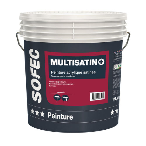 Peinture de finition - Multisatin + - Sofec - liquide / en acrylique / pour le bâtiment