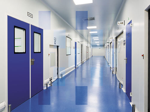 Porte avec charnière - CR 60 series - ALBIAN GROUP - pour salle blanche / rapide / haute résistance