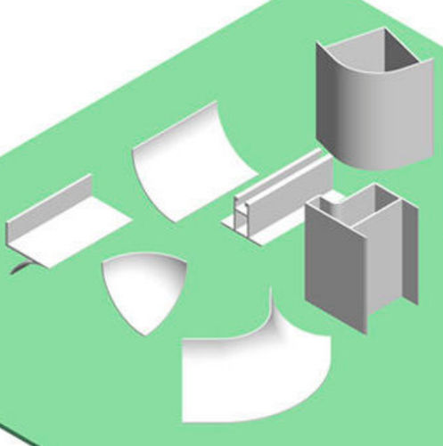 Profilé pour salle blanche - ALBIAN GROUP - en aluminium / en L / en T