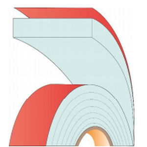 Ruban adhésif double-face - SilverTape™5106 - AFTC group - en acrylique / en mousse acrylique / transparent