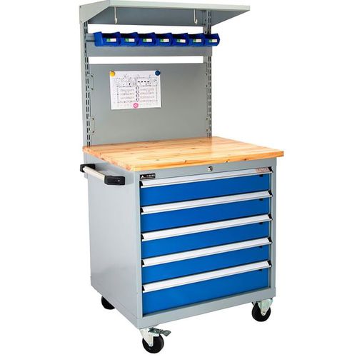 Armoire d'atelier - FZ-1034 - ChengDu SanJi Technology Co.,LTD - à outils / à roulettes / à 5 tiroirs