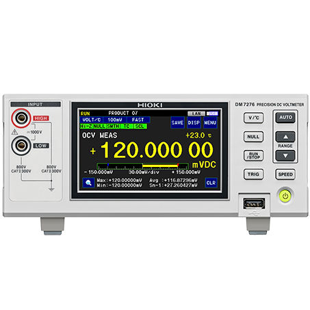 Voltmètre numérique - DM727 series - HIOKI EUROPE GmbH - stationnaire / DC