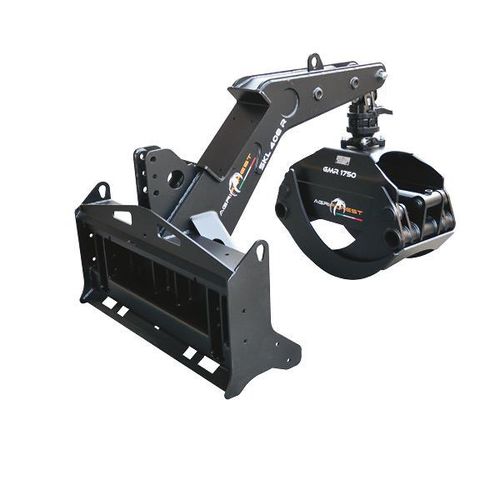 Grue forestière à flèche - SKL series - CEA AGRIFOREST - sur tracteur