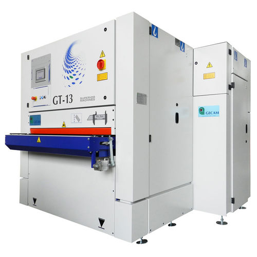 Ébavureuse double-face - GT13 - GECAM SRL - à brosse / de rayonnage des angles / de finition