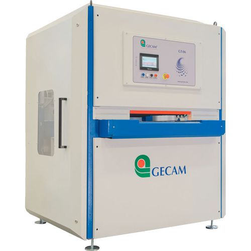 Ébavureuse à bande abrasive - GT06 - GECAM SRL - ponceuse / de brossage / pour tôle
