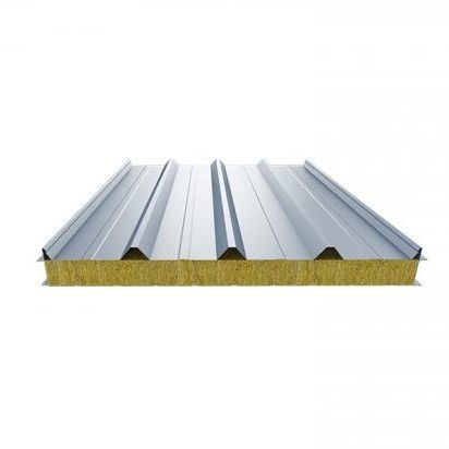 Panneau sandwich âme en laine de roche - Shandong Wiskind Steel Building Stock Co., Ltd. - face en acier / pour couverture / étanche
