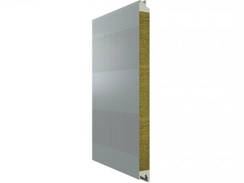 Panneau sandwich âme en laine de roche - Shandong Wiskind Steel Building Stock Co., Ltd. - face en acier / mur / d'absorption acoustique