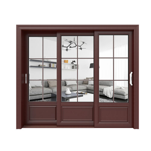 Porte coulissante - J168 - Fujian Fen'an Aluminium Co., Ltd. - en aluminium / pour l'intérieur / de sécurité