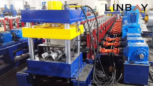 Profileuse pour glissières de sécurité - WUXI LINBAY MACHINERY CO.,LTD - automatique / poinçonnage