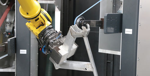 Cellule robotisée de manutention - Motofil - de polissage