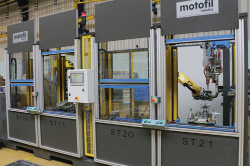 Cellule robotisée de soudage - k9 - Motofil - de manutention / pour l'industrie automobile