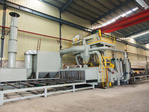 Grenailleuse à convoyeur à rouleaux - MTR series - MAYFLAY Machinery (Huizhou) Co., Ltd. - à turbine / pour métal / de tôles