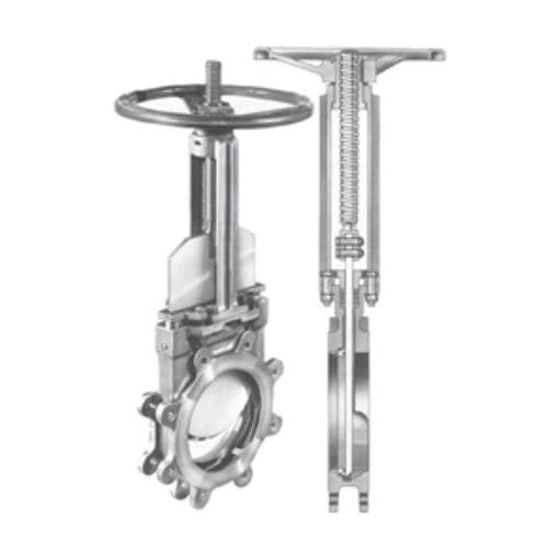 Vanne à guillotine - TPS TECHNITUBE RÖHRENWERKE GMBH - avec volant / type lug / cryogénique