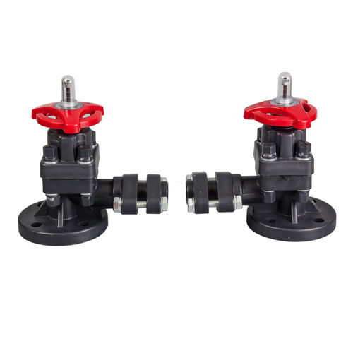Indicateur de niveau de liquides - Ningbo Baodi Plastic Valve Co., Ltd. - bypass / à bride / en plastique