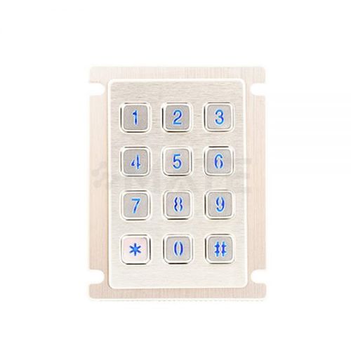 Clavier numérique 12 touches - MKA-34-NL-MX - MATE TECHNOLOGY SHENZHEN LIMITED - encastrable / en inox / IP67