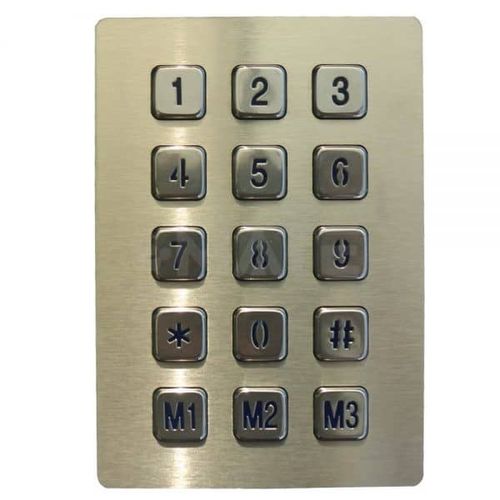 Clavier numérique 15-touches - MKA-35-NL-MX  - MATE TECHNOLOGY SHENZHEN LIMITED - encastrable / IP65 / étanche