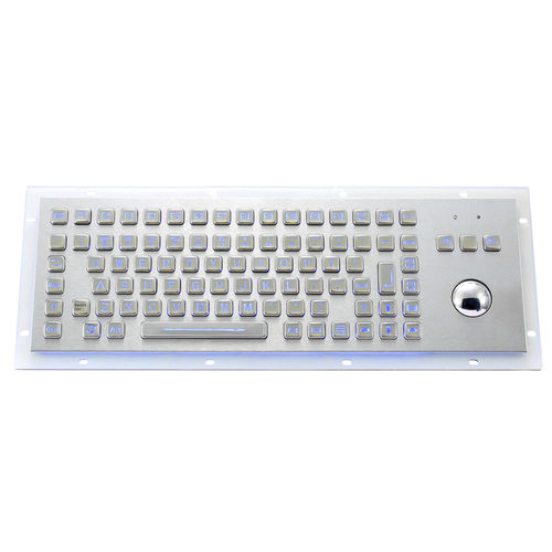 Clavier rétroéclairé - MKA-89-BL - MATE TECHNOLOGY SHENZHEN LIMITED - encastrable / à touches mécaniques / 3 touches de souris