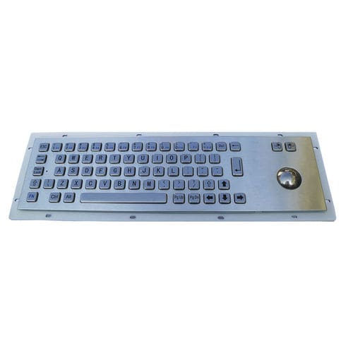 Clavier antivandalisme - MKA-65-B - MATE TECHNOLOGY SHENZHEN LIMITED - encastrable / à touches mécaniques / 2 touches de souris