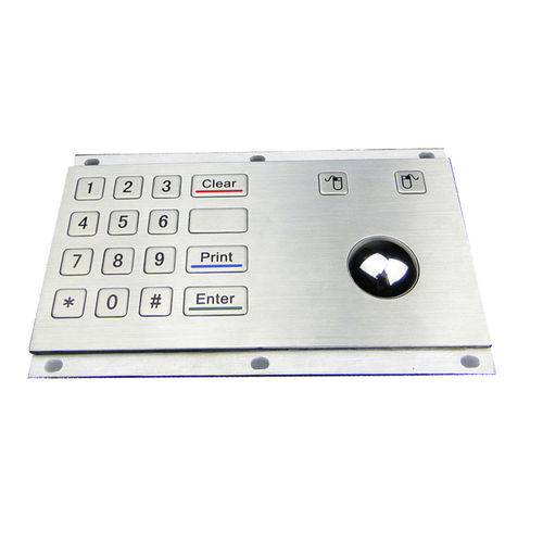 Clavier numérique 16 touches - MKA-18-B - MATE TECHNOLOGY SHENZHEN LIMITED - encastrable / à touches mécaniques / en inox