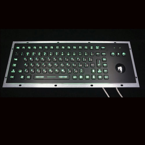 Clavier encastrable - MKA-89-BLBF - MATE TECHNOLOGY SHENZHEN LIMITED - à touches mécaniques / 103 touches / avec trackball