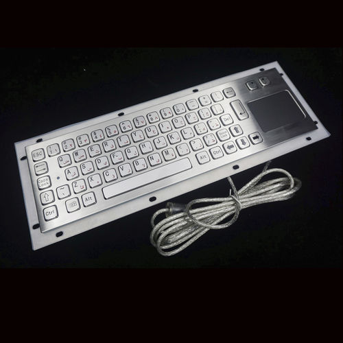 Clavier en inox - MKA-66-P - MATE TECHNOLOGY SHENZHEN LIMITED - de bureau / à touches mécaniques / 2 touches de souris