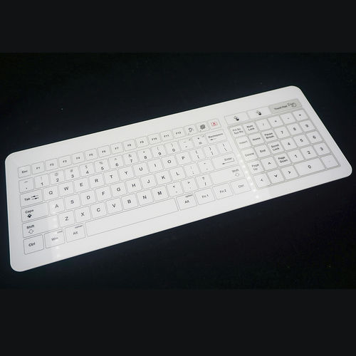 Clavier en verre trempé - MKE-436-N - MATE TECHNOLOGY SHENZHEN LIMITED - de bureau / à touches mécaniques / 2 touches de souris