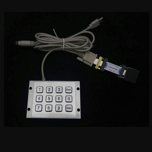 Clavier numérique 12 touches - MKA-12-NL-V2 - MATE TECHNOLOGY SHENZHEN LIMITED - encastrable / en inox / RS-232
