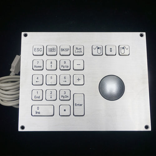 Clavier numérique 18-touches - MKA-18-BN - MATE TECHNOLOGY SHENZHEN LIMITED - encastrable / à touches mécaniques / d'aluminium