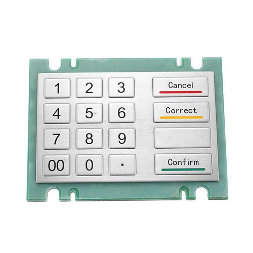 Clavier numérique 16 touches - MKA-44-N01 - MATE TECHNOLOGY SHENZHEN LIMITED - encastrable / piézoélectrique / en inox