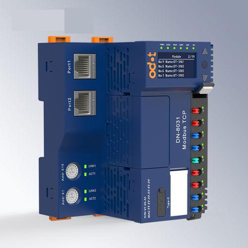 Module de communication Modbus TCP - DN-8031 - ODOT Automation - RJ45 / 2 ports / pour la transmission de données