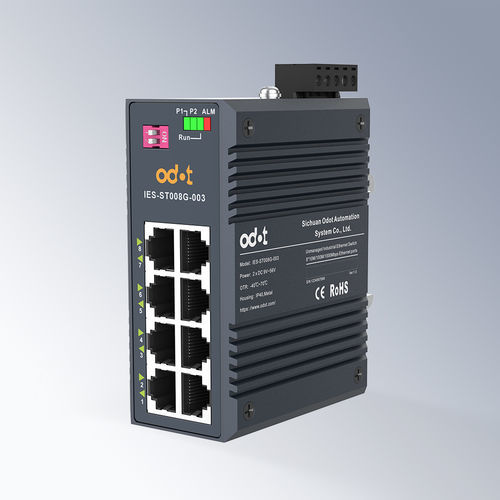 Commutateur Ethernet non administrable - IES-ST008G-003 - ODOT Automation - 8 ports / Gigabit Ethernet / mural