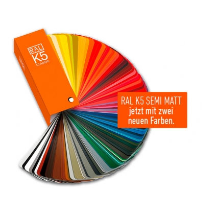 Nuancier RAL - K5 semi-matt - RAL colours