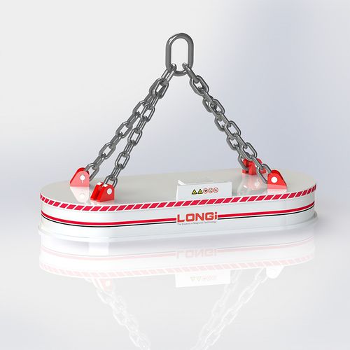 Électroaimant de levage à commutation électrique - LONGi Magnet Co., Ltd - pour manipuler les ferrailles / circulaire