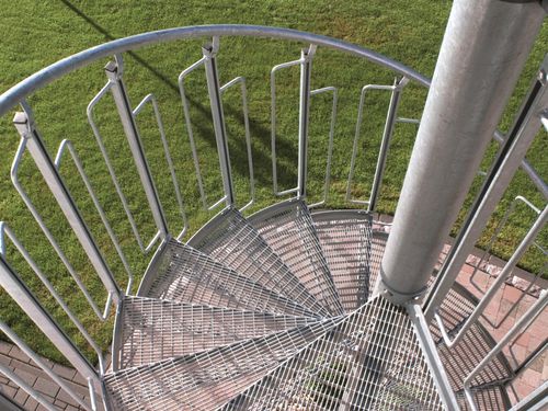 Escalier en colimaçon - LG-Standard - Lichtgitter GmbH - en acier galvanisé